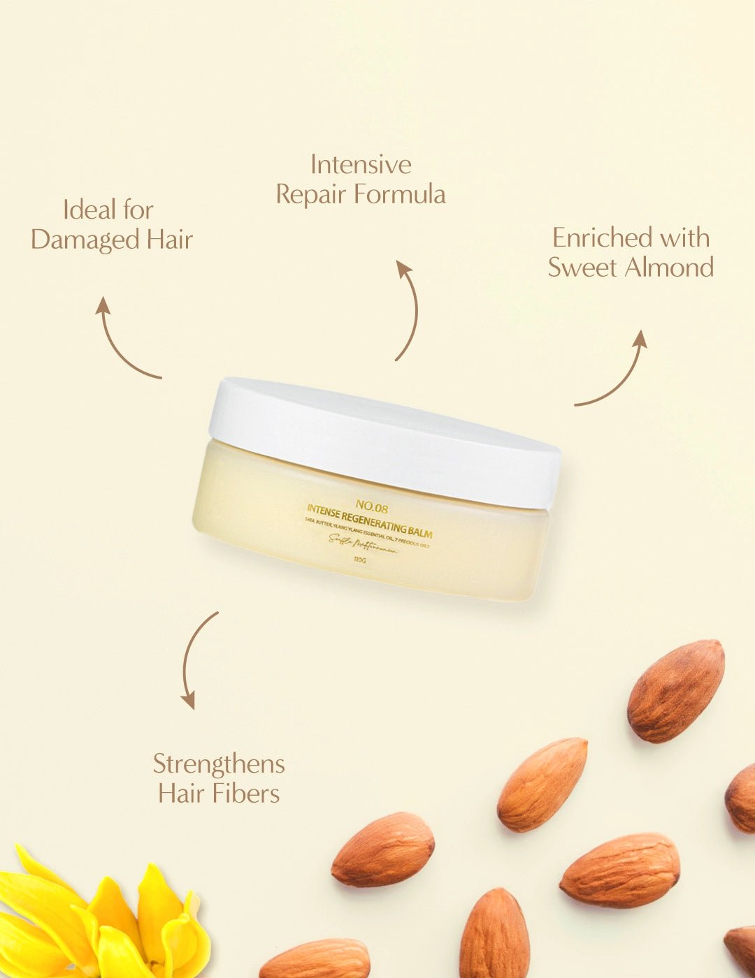 Intense Regenerating Curly Hair Balm - Zaphira Nature
