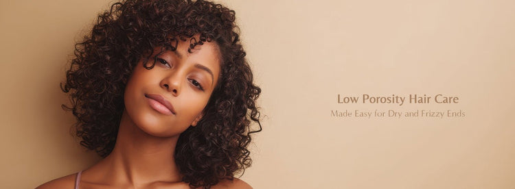 Low Porosity curly Hair Care routine for Dry and Frizzy Ends - Zaphira Nature