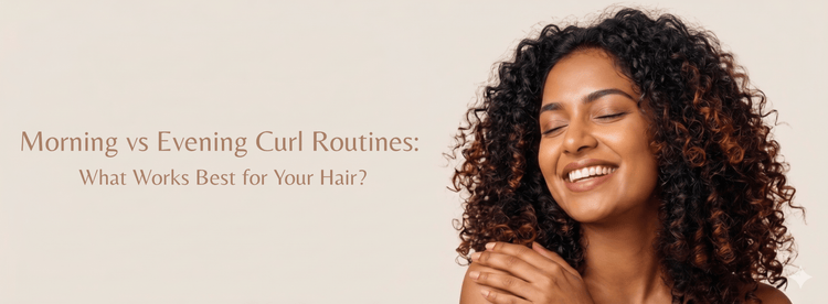 Morning vs Evening Curl Routines: What Works Best for Your Hair? - Zaphira Nature