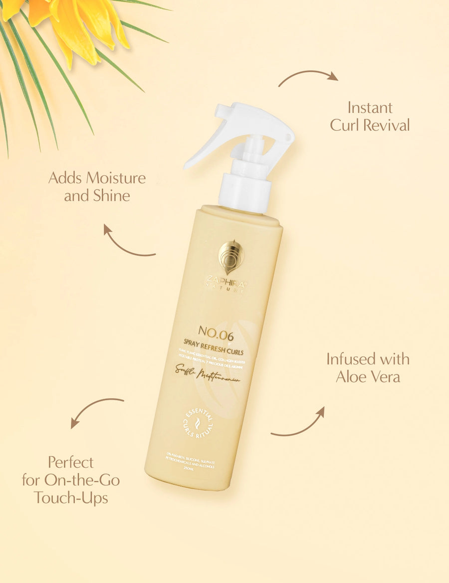 Curl refreshing spray, Curl enhancer spray, Frizz control for curls, Lightweight curl spray, Curl bounce spray, Revive curls spray, Curl hydration spray, Day-after curls refresh, Curl defining spray, Leave-in spray for curls