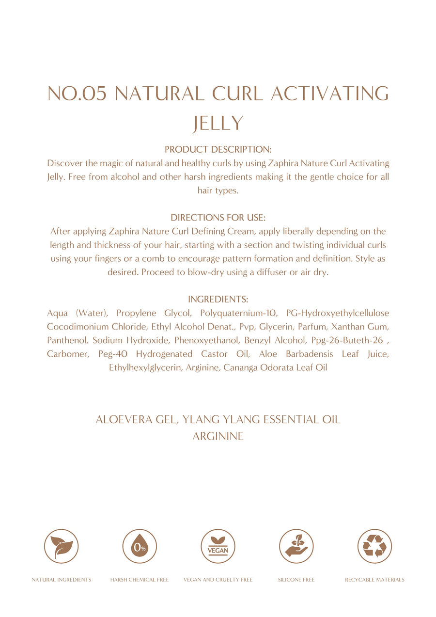 NATURAL CURL ACTIVATING JELLY - Zaphira Nature